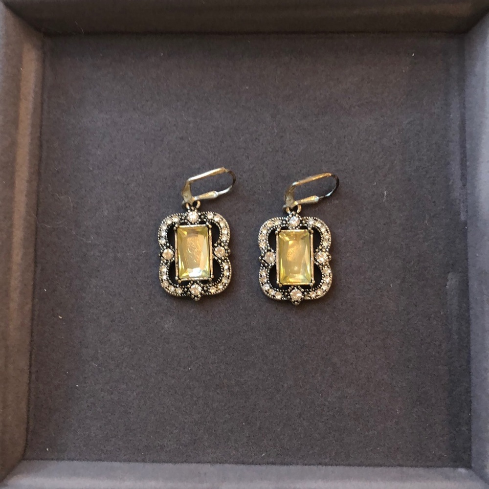Sparkly drop earrings